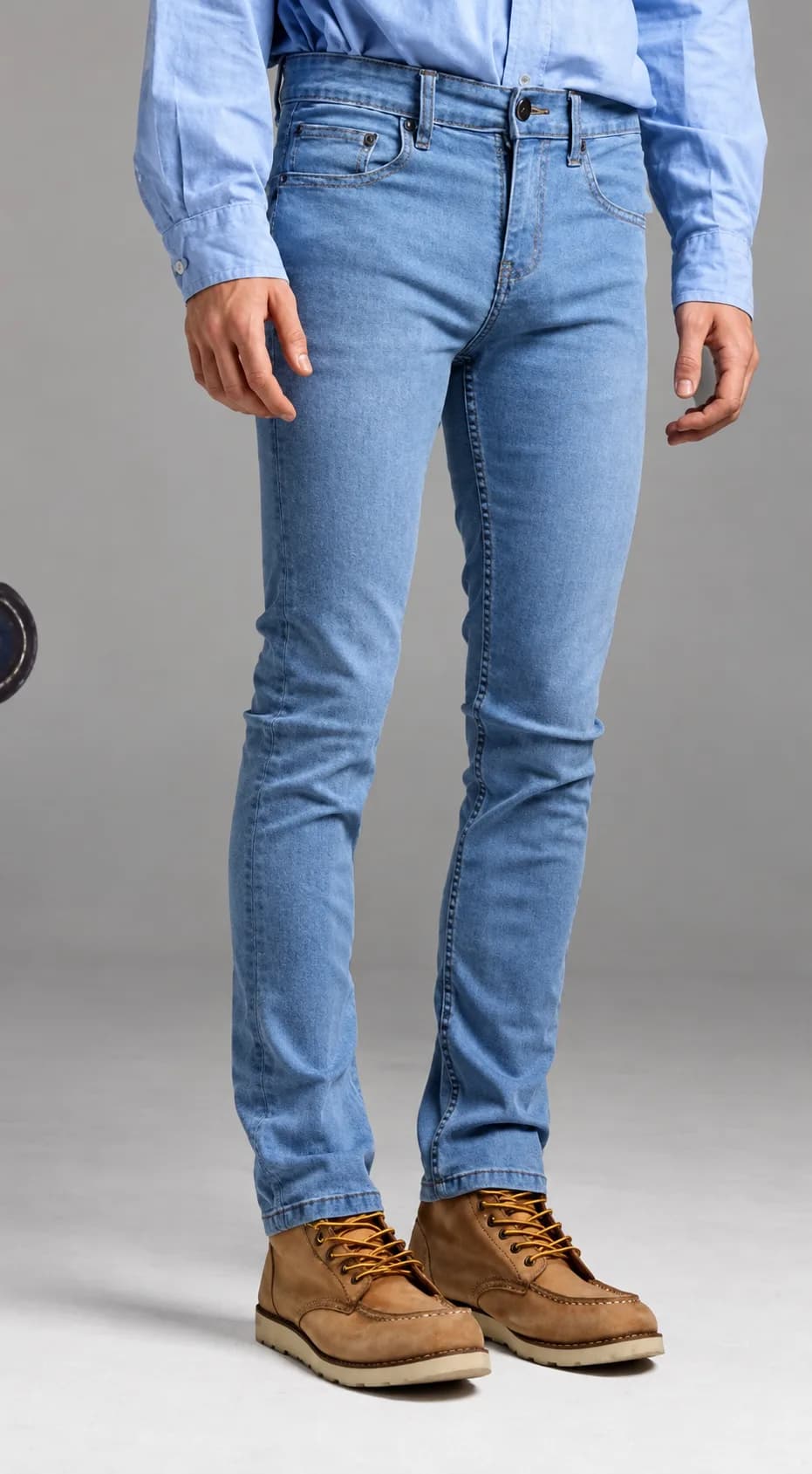 Jack Russel - Men Jeans - Klassik J-1106/LB Slim Fit Cargo Light Blue