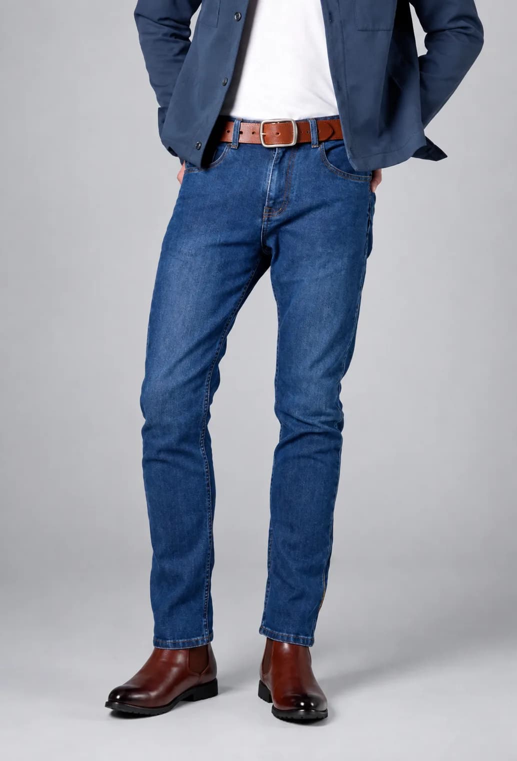 Jack Russel - Men Jeans - Klassik J-1128/LB Slim Fit Light Blue