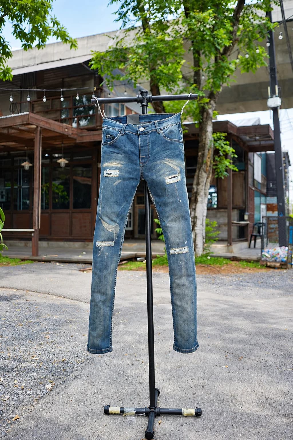 Jack Russel - Men Jeans - Handwerk J-555R Skinny Fit Paint Rusted Fade