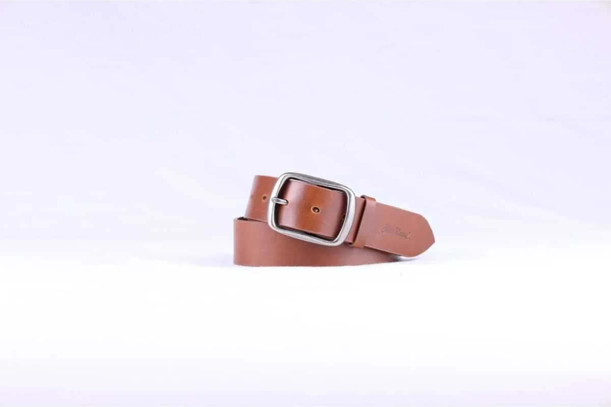 Jack Russel - Men Leather Belt - Klassik JB/LB Light Brown
