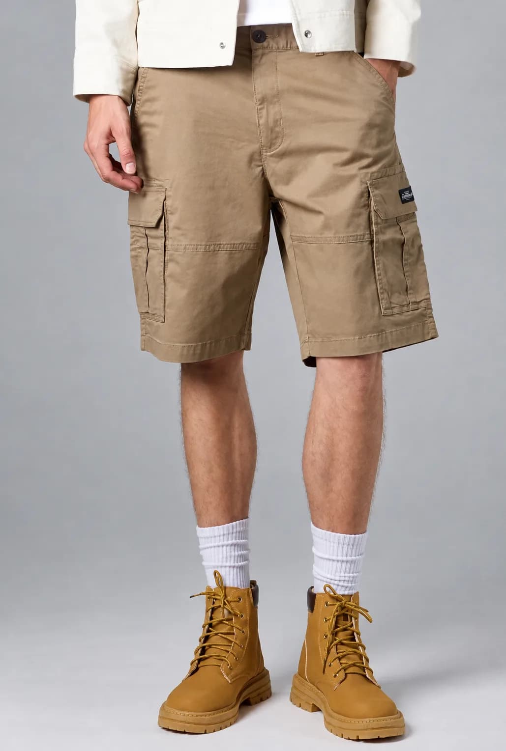 Jack Russel - Men Cargo Shorts - Handwerk JS-SON/KK Slim Fit Khaki